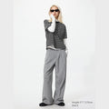 UNIQLO Smart Pleated Wide Trousers - 04 GREY