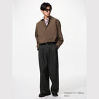 UNIQLO Smart Pleated Wide Trousers - 04 GREY