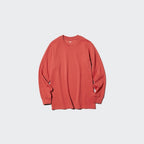 UNIQLO Soft Brushed Crew Neck T-Shirt (Long Sleeve) - 56 OLIVE