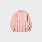 UNIQLO Soufflé Yarn Crew Neck Jumper - 34 BROWN