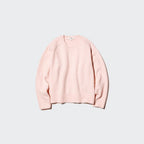 UNIQLO Soufflé Yarn Crew Neck Jumper - 54 GREEN