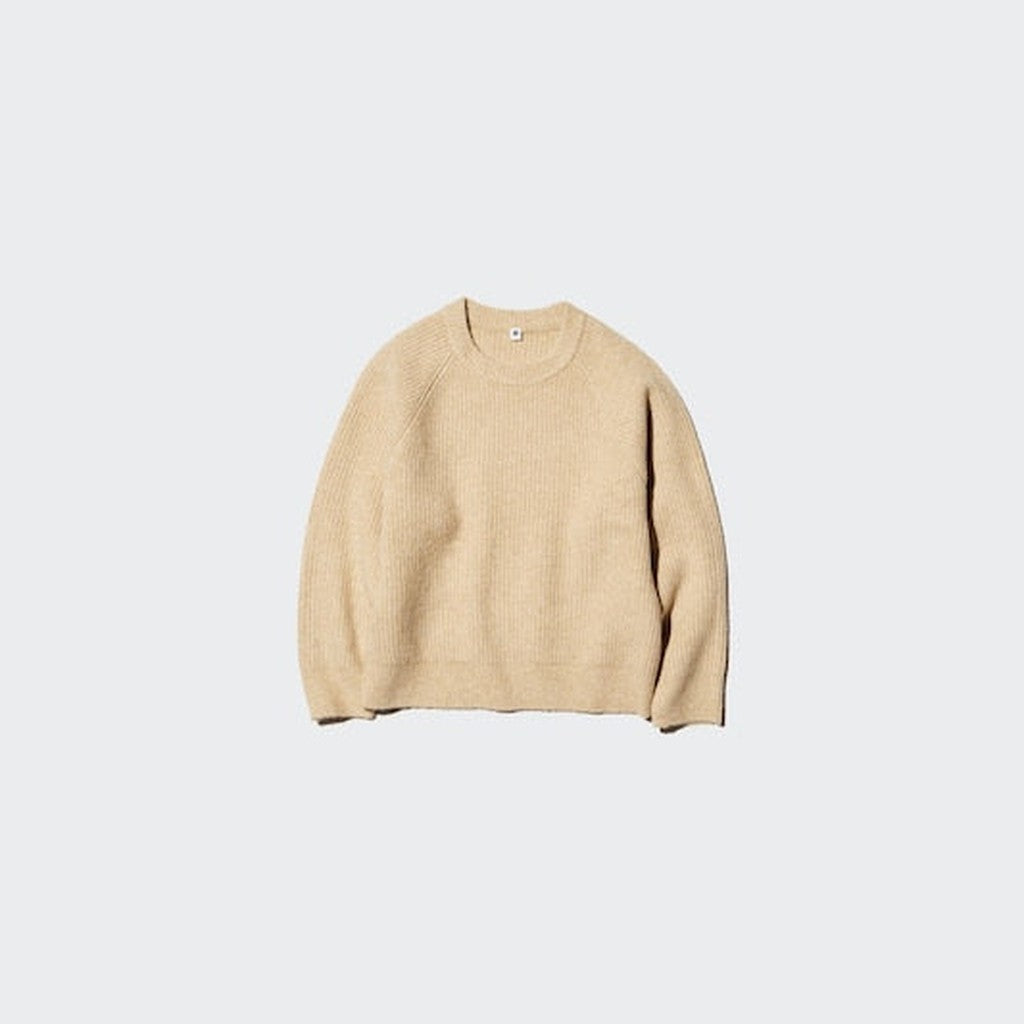 UNIQLO Soufflé Yarn Jumper - 32 BEIGE