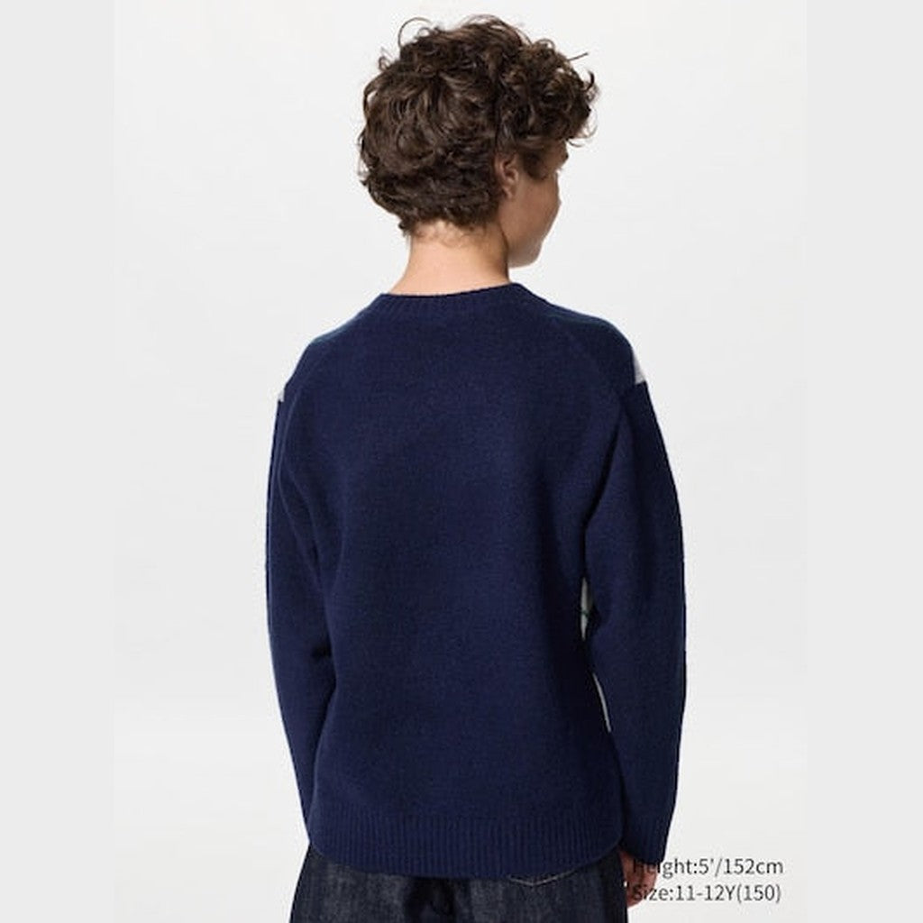 UNIQLO Soufflé Yarn Jumper (Argyle) - 10 PINK