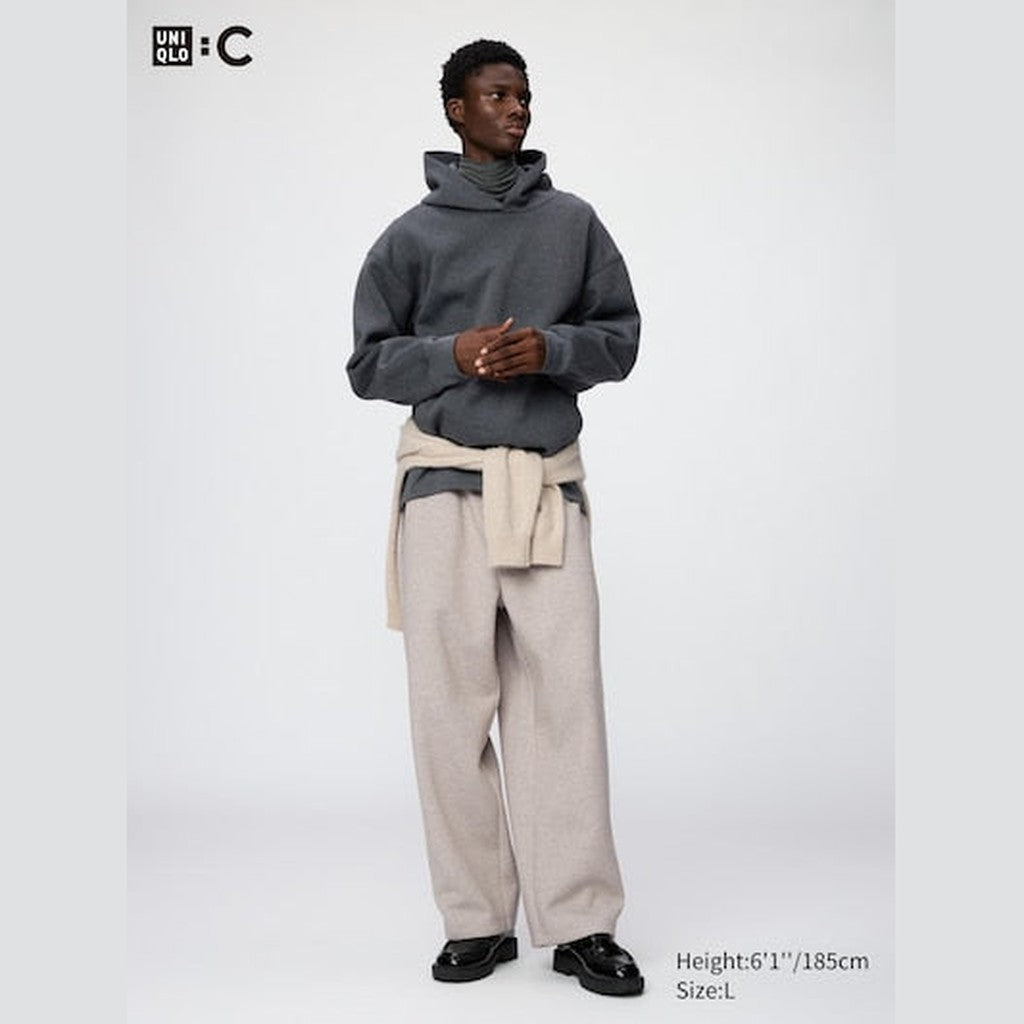 UNIQLO Sweat Wide Trousers - 31 BEIGE
