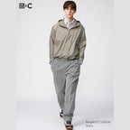 UNIQLO Unisex Pleated Wide Tapered Trousers - 05 GREY