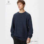 UNIQLO Unisex Washable 3D Knit Seamless Crew Neck Jumper - 69 NAVY