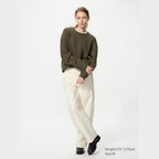 UNIQLO Unisex Washable 3D Knit Seamless Crew Neck Jumper - 69 NAVY