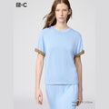 UNIQLO Women's Boxy Knit T-Shirt - 61 BLUE