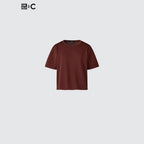 UNIQLO Women's Boxy Knit T-Shirt - 61 BLUE