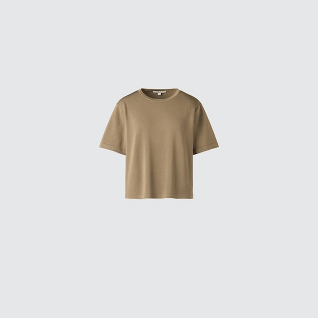 UNIQLO Women's Boxy Knit T-Shirt - 61 BLUE