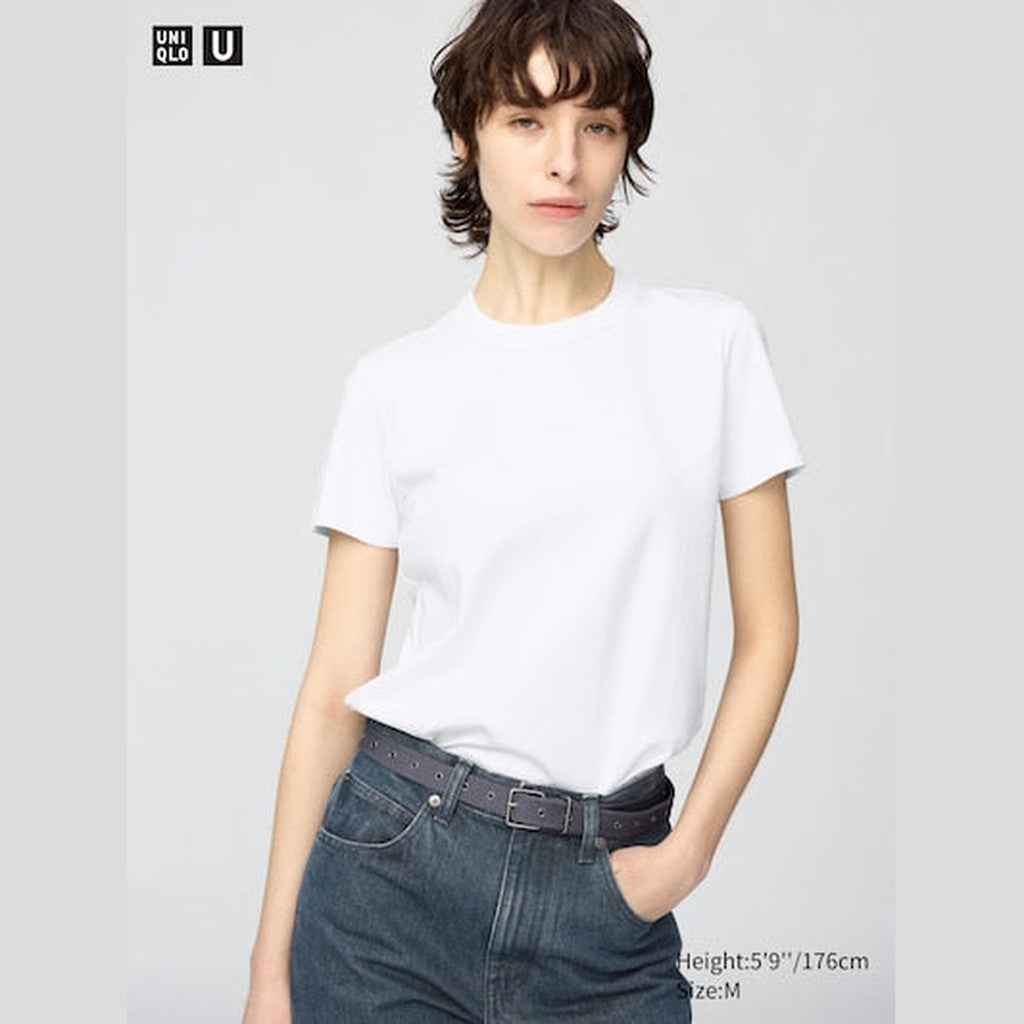 UNIQLO Women's Crew Neck T-Shirt - 00 WHITE