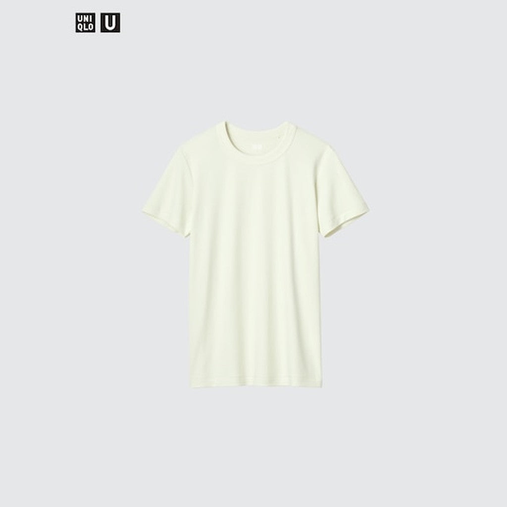 UNIQLO Women's Crew Neck T-Shirt - 37 BROWN