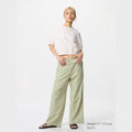 UNIQLO Women's Linen Blend Easy Trousers - 52 GREEN