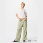 UNIQLO Women's Linen Blend Easy Trousers - 52 GREEN
