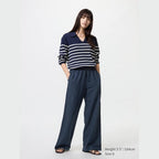 UNIQLO Women's Linen Blend Easy Trousers - 69 NAVY