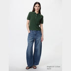 UNIQLO Women's Polo Jumper (Short Sleeve) - 01 OFF WHITE
