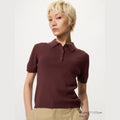 UNIQLO Women's Polo Jumper (Short Sleeve) - 36 BROWN