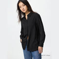UNIQLO Women's Rayon Blouse - 09 BLACK