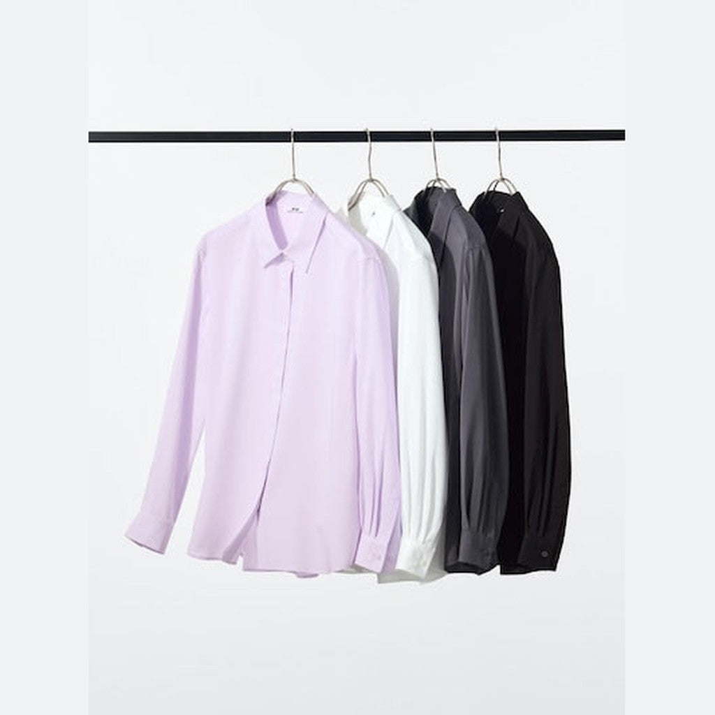 UNIQLO Women's Rayon Blouse - 09 BLACK