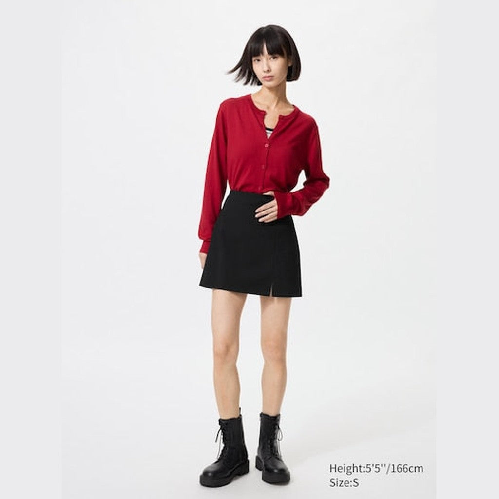 UNIQLO Women's Slit Skort - 09 BLACK