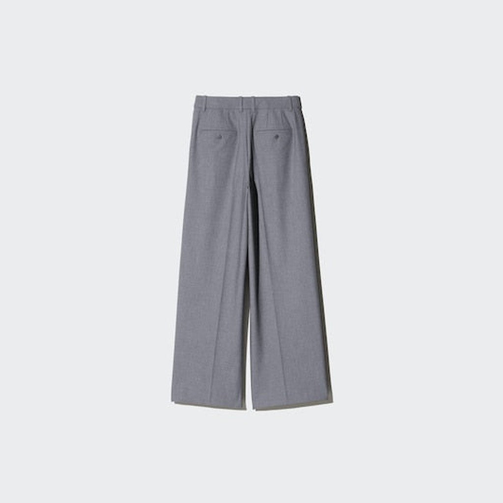 UNIQLO Women's Smart Wide Trousers - 30 NATURAL