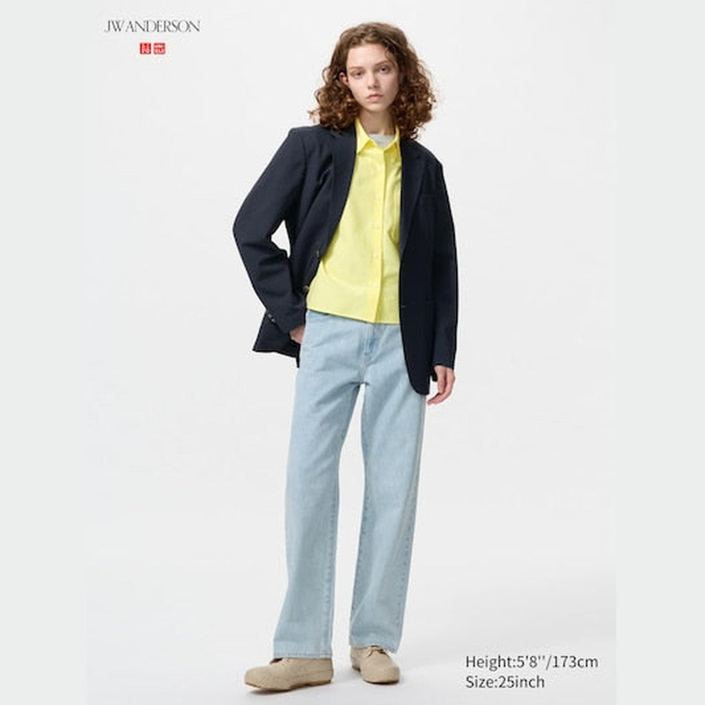 UNIQLO Women's Straight Jeans - 62 BLUE