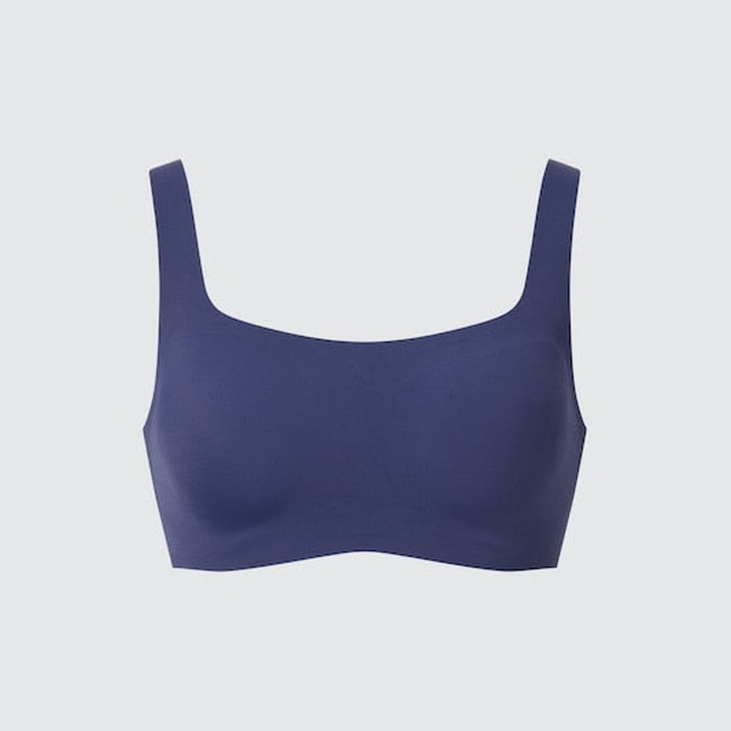 UNIQLO Women's Wireless Bra (Relax) - 67 BLUE