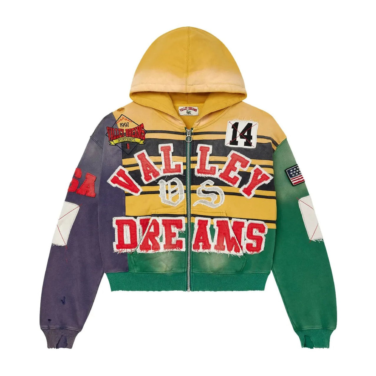 Vale Forever Collage Zip Up Mardi Gras
