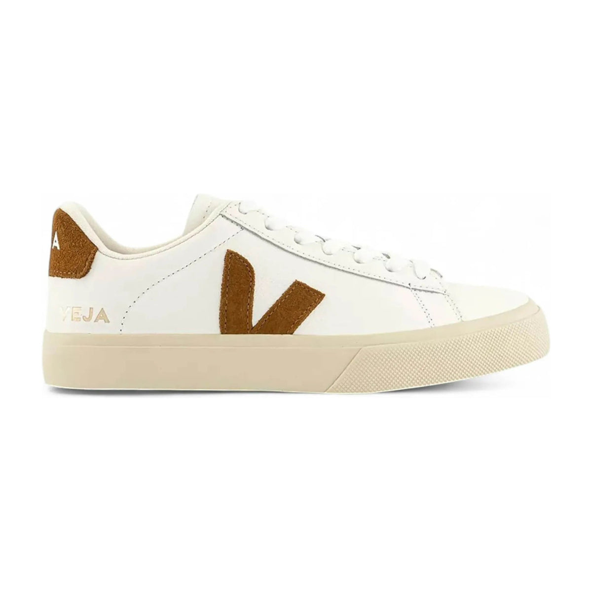 Veja Campo Leather White Cognac