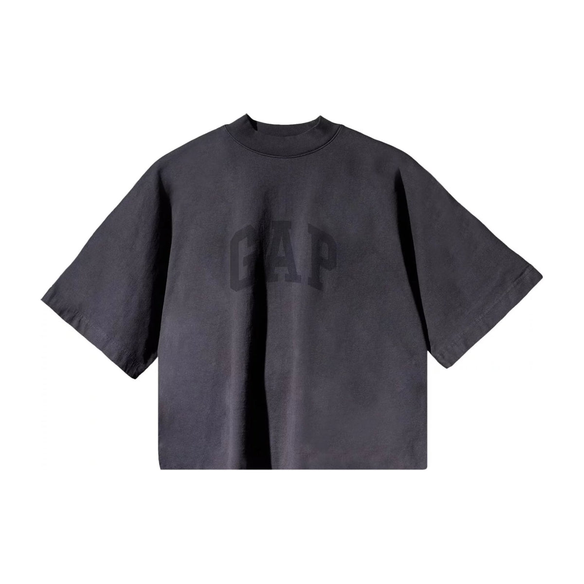 Yeezy Gap Engineered by Balenciaga Cropped Dove No Seam Tee Black